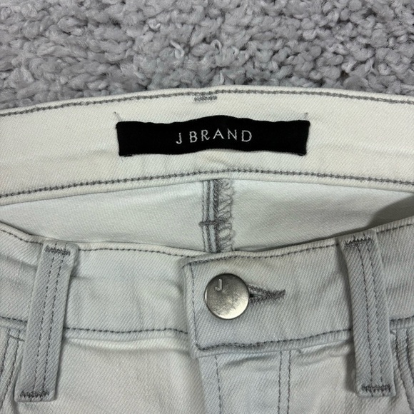J Brand Jeans Womens 26 Skinny Stretch Frostbite White Classic Concert Party - Picture 2 of 4